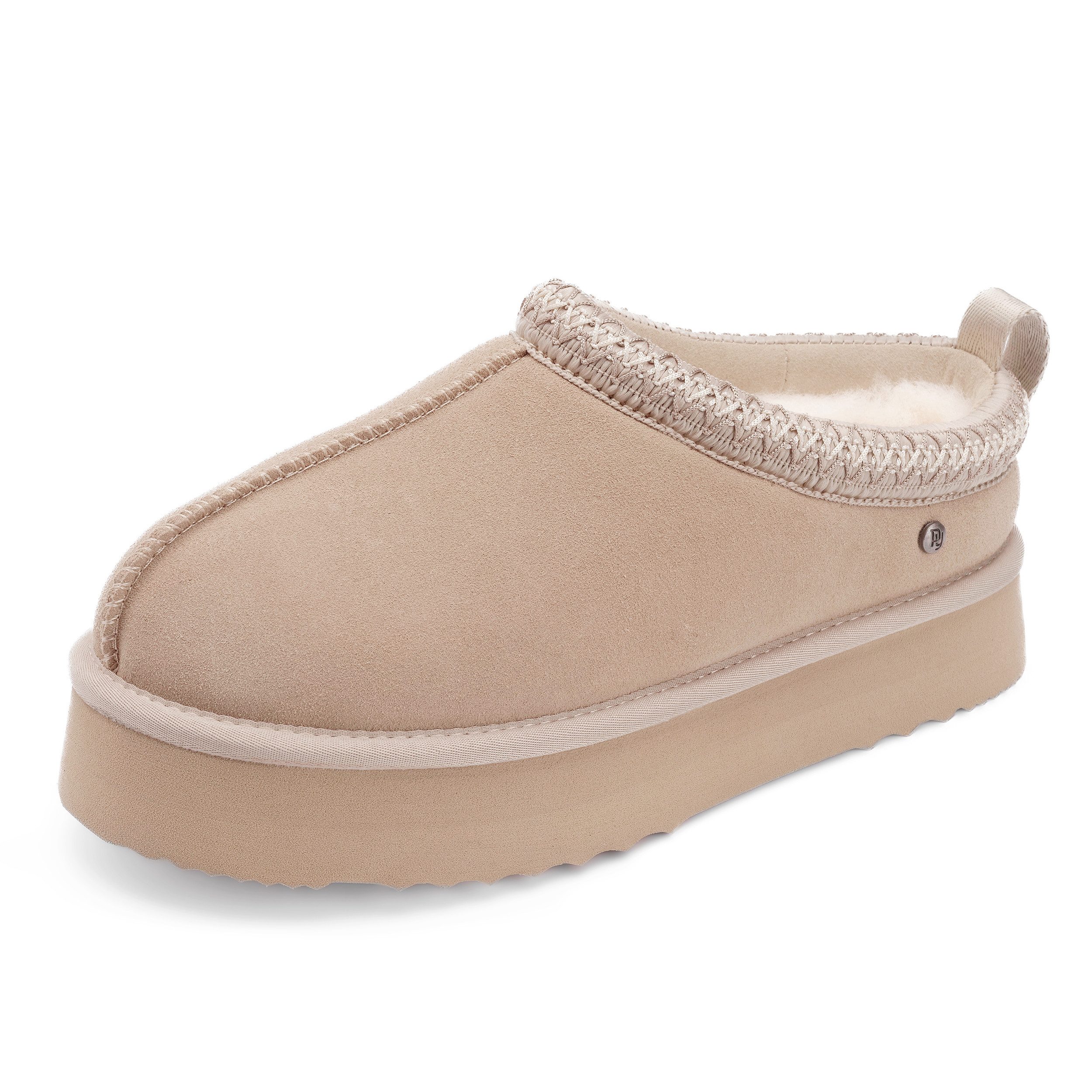 Parfeying Damen Pantoffel aus luxuriösem australischem Lammerfell outdoor Plüsch Hausschuhe echtem weicher Merinwolle 100% naturliche Meterialien