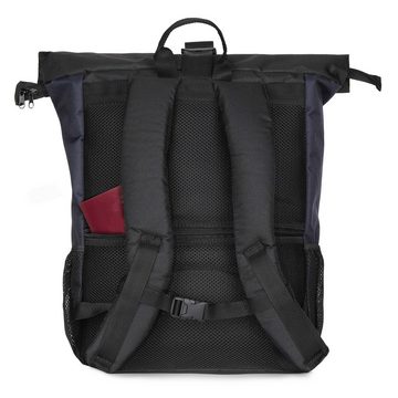 Granori Cityrucksack / Flexibler Freizeit- & Handgepäck Rolltop Rucksack (erweiterbares Volumen, integrierter Brustgurt, leichtgewichtig), mit Getränkehalter, Anti-Diebstahl- & Laptopfach