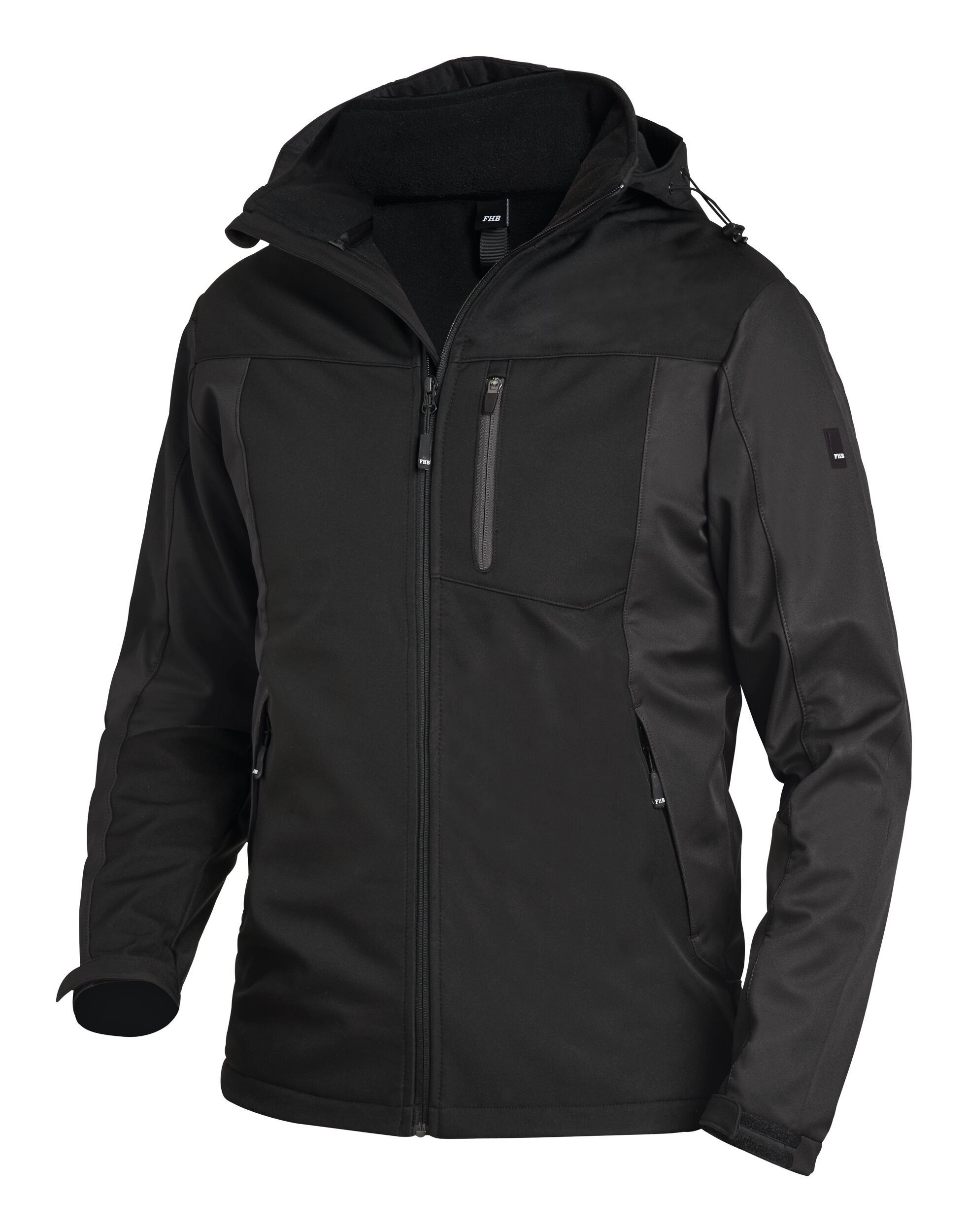 FHB Softshelljacke Jacke Jannik, Softshell, Größe 2XL, anthrazit/schwarz