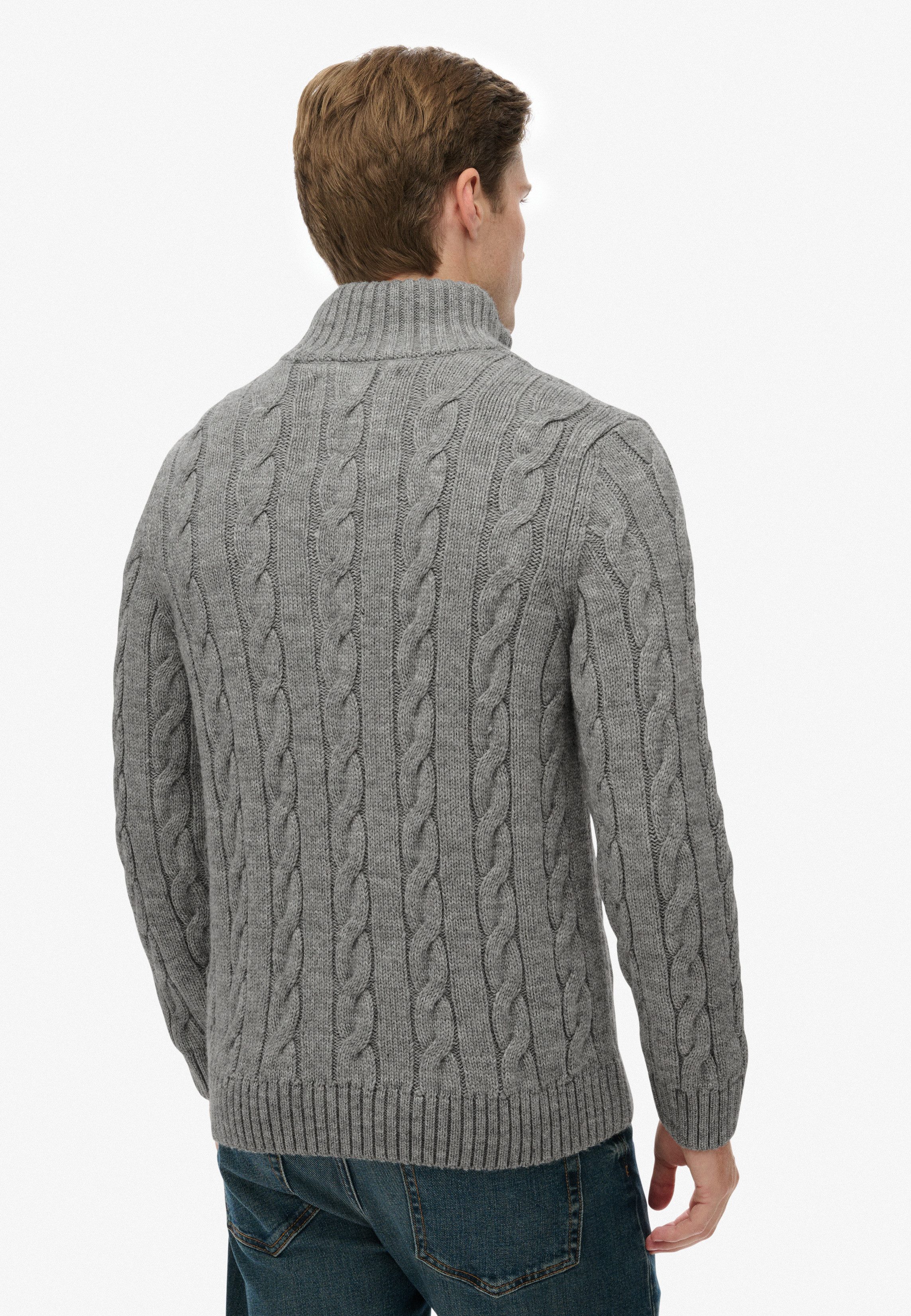 Superdry Strickpullover JACOB CABLE KNIT HALF günstig online kaufen