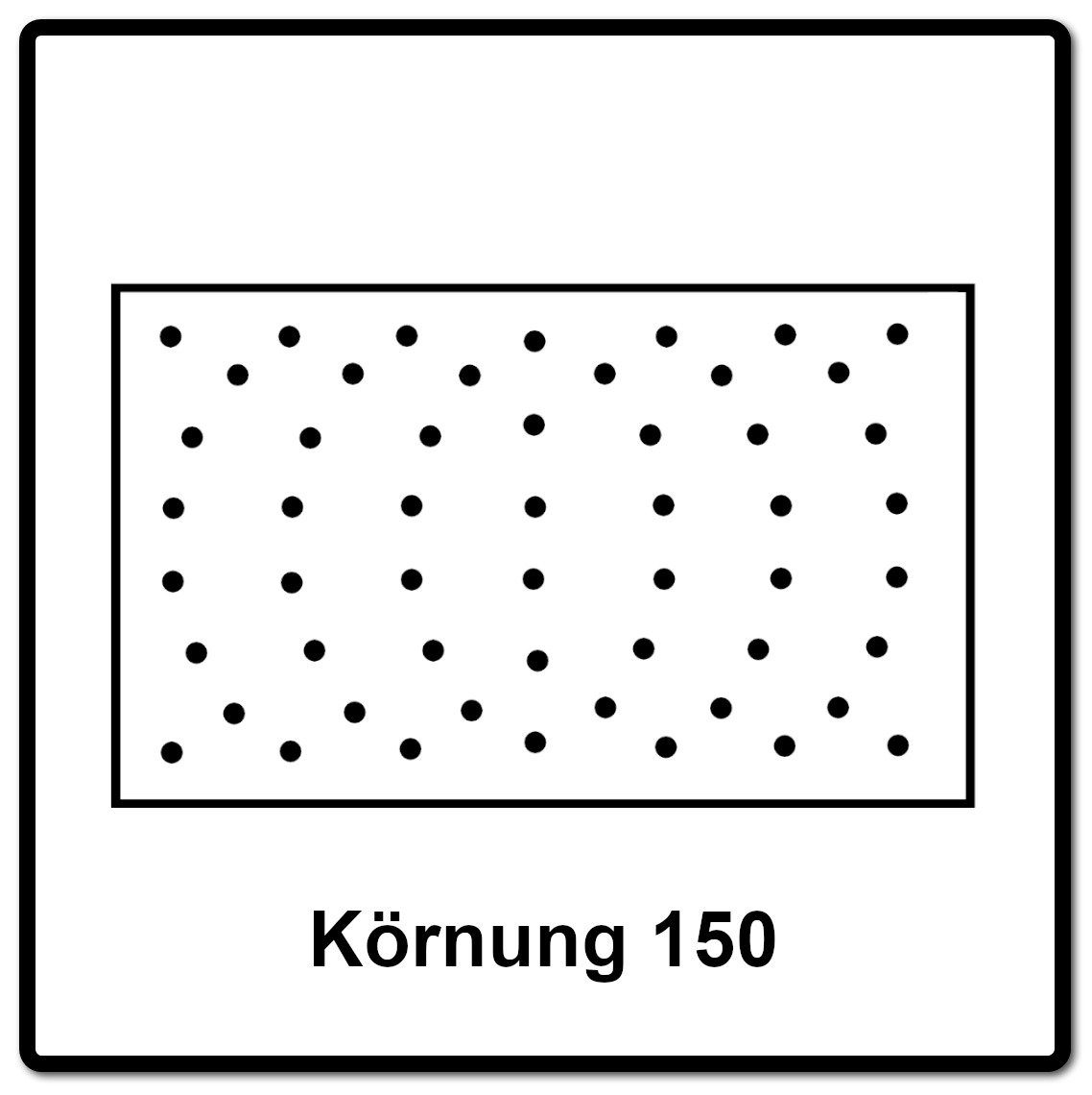 Mirka Schleifscheibe IRIDIUM Schleifstreifen 100 Grip 81x133mm K150, Stk. (246B109915)