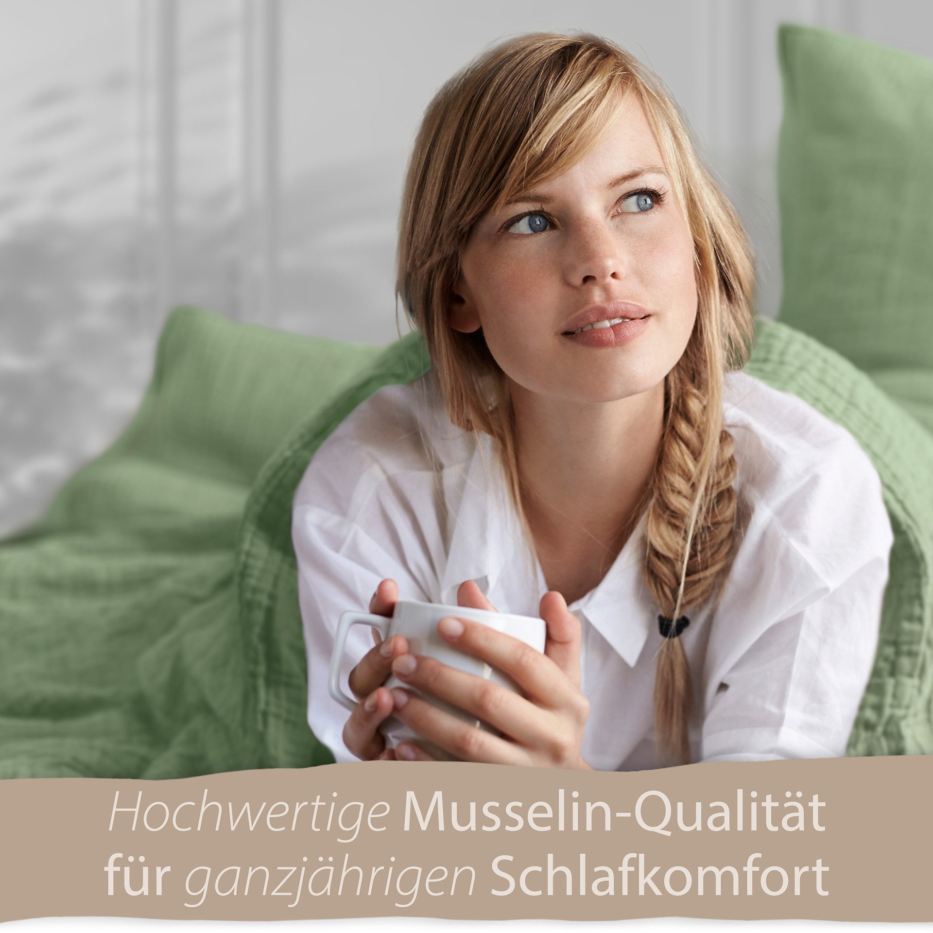 Hausfelder Bettwäsche Kopie von Musselin Bettbezug günstig online kaufen