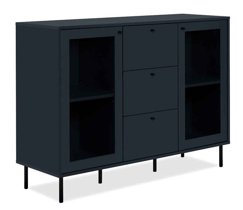 Finori Sideboard Kommode Caracas, Navy blau