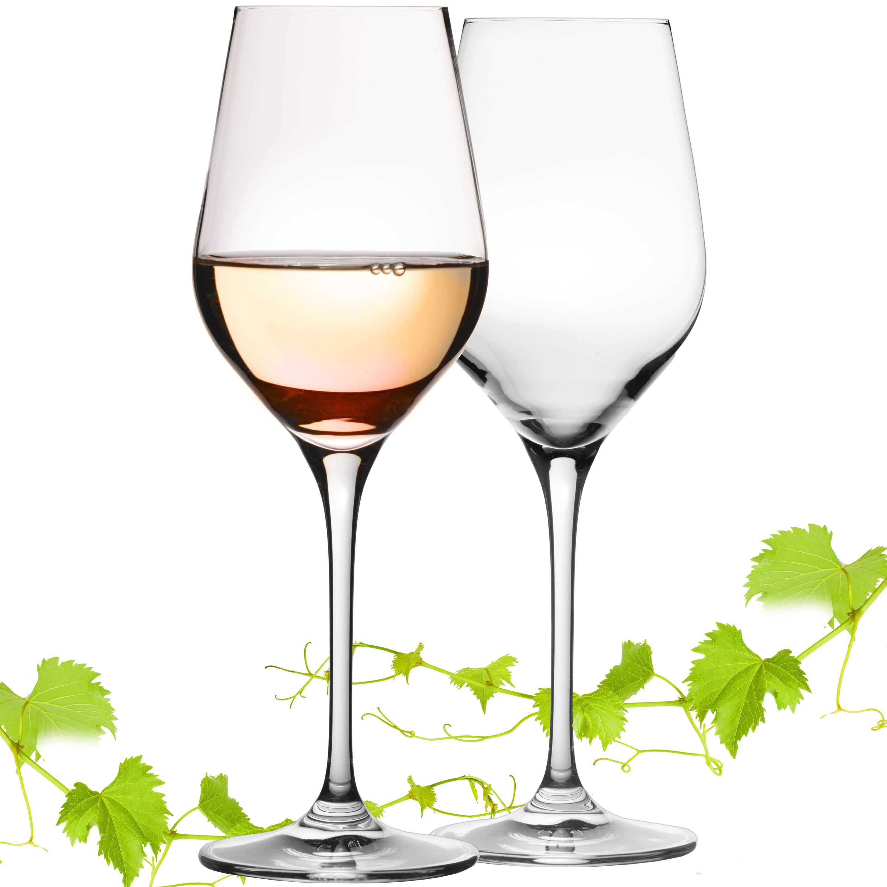 IMPERIAL glass Weinglas Weißweingläser 200ml "Sydney" Set 2-Teilig, Crystalline Glas, Riesling Glas aus Crystalline Glas Weingläser Spülmaschinenfest