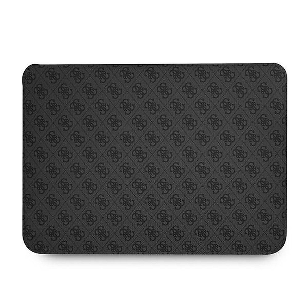 Guess Laptoptasche Notebookhülle Schutzhülle (Spar-Set, 1-tlg), Saffiano-Optik, goldfarbenes 4G-Logo