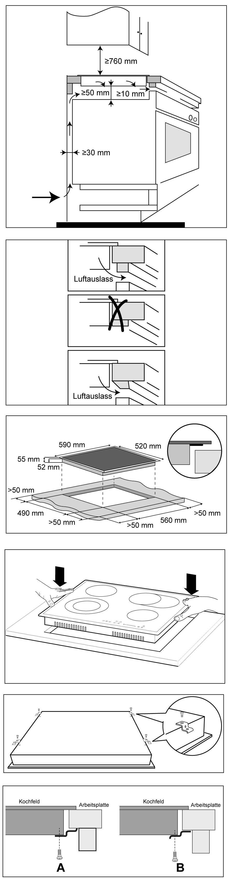 Hanseatic Elektro-Kochfeld von SCHOTT CERAN® MC-HF662B, mit Timer