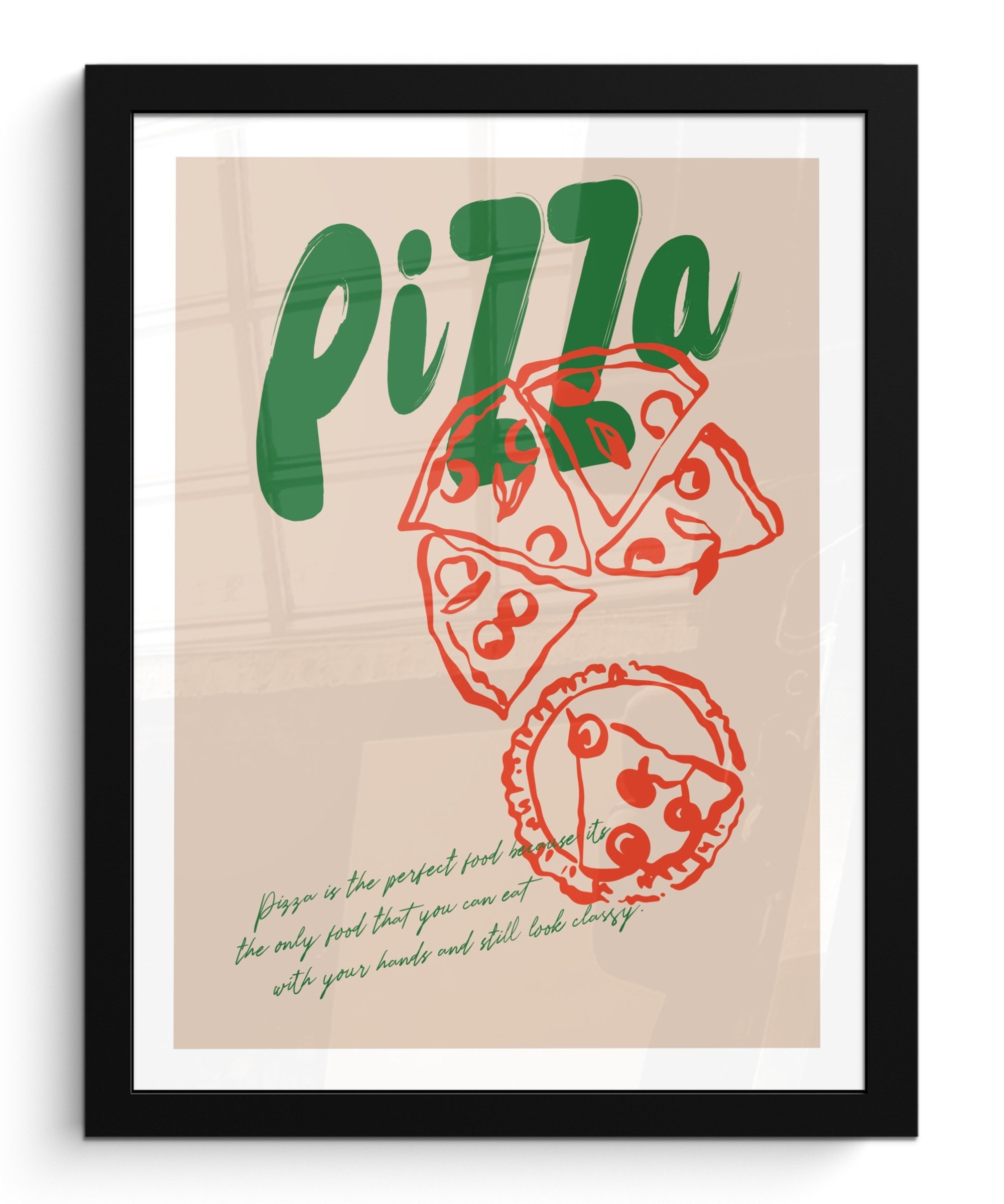 MuchoWow Poster Pizza - Lebensmittel - günstig online kaufen