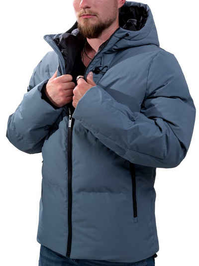 Poolman Winterjacke Jacke mit Kapuze P2304.759 mit Kapuze, smart pocket, strapping system, Reißverschlusstasche am Ärmel