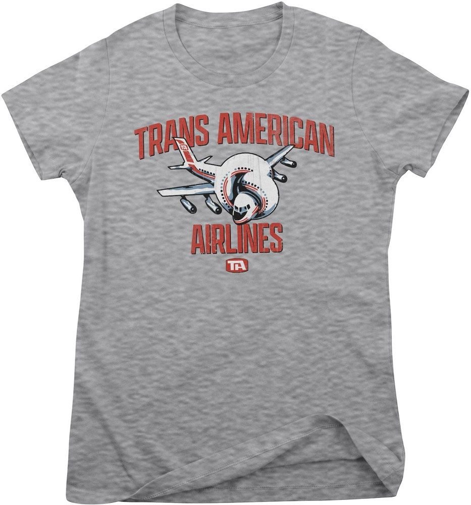 Airplane! T-Shirt Trans American Airlines Girly Tee