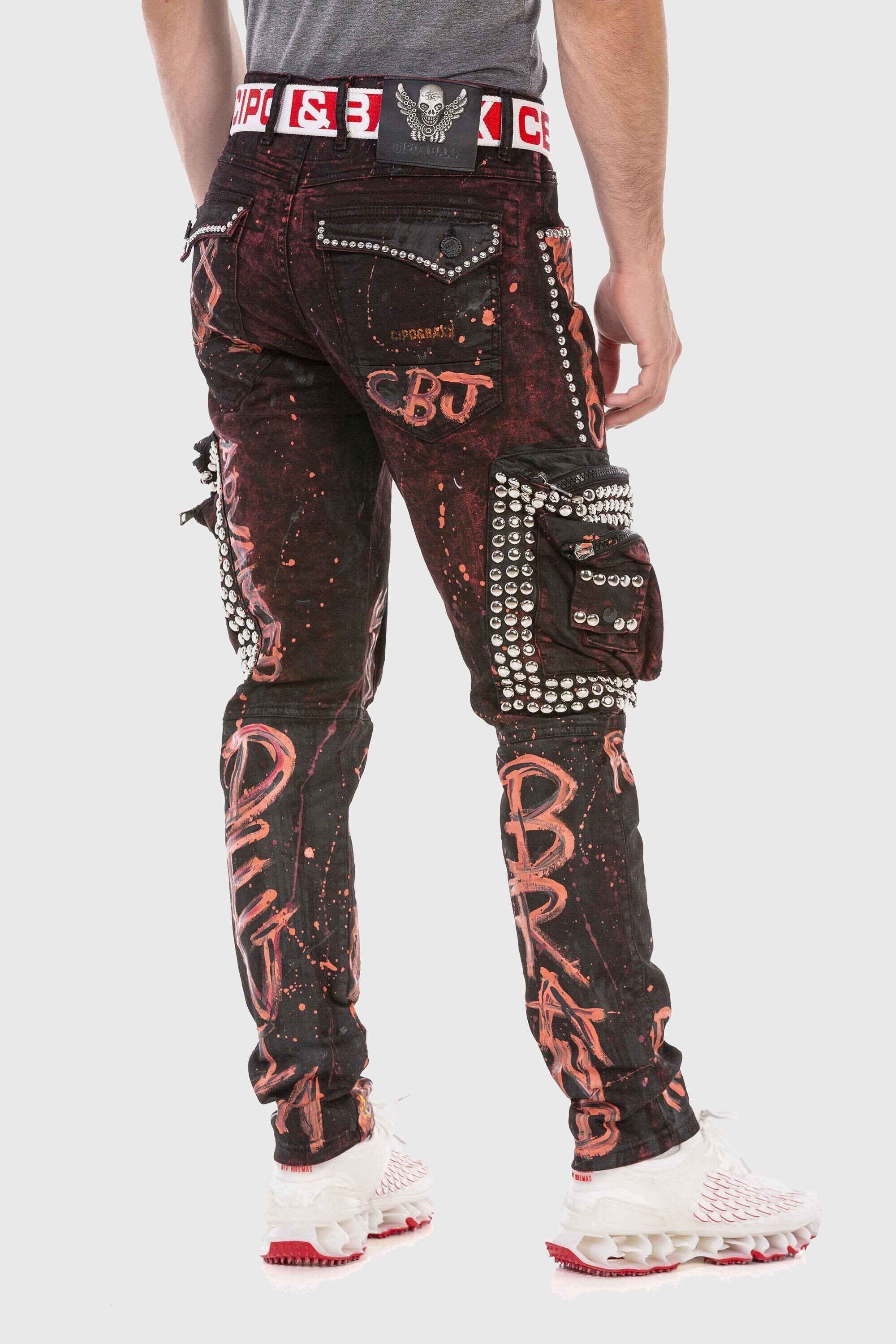 Cipo & Baxx Cargojeans Jeans mit Cargo-Taschen