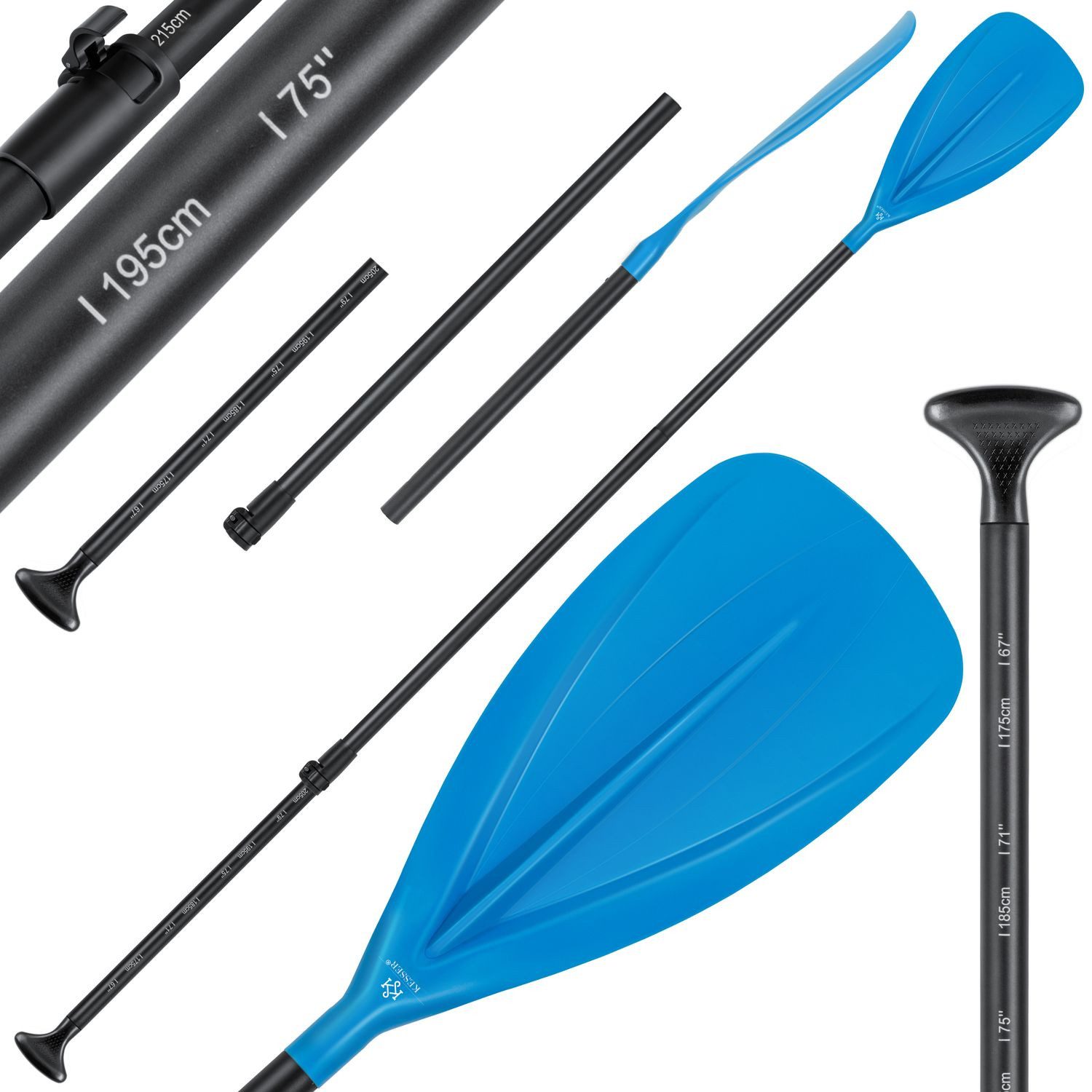 KESSER SUP-Paddel, Paddle 3-teilig für Kayak SUP Stand-Up Paddling Board