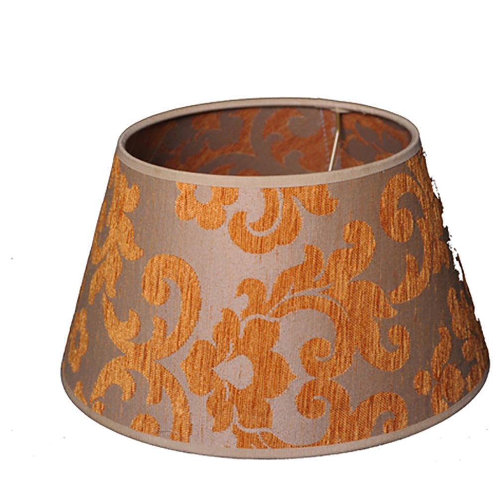 Dirk Davids Leuchten GmbH Лампыschirm Лампыschirm Ocker Beige Yaris für Tischleuchte 30-20-17cm, Hochwertiger Stoffschirm