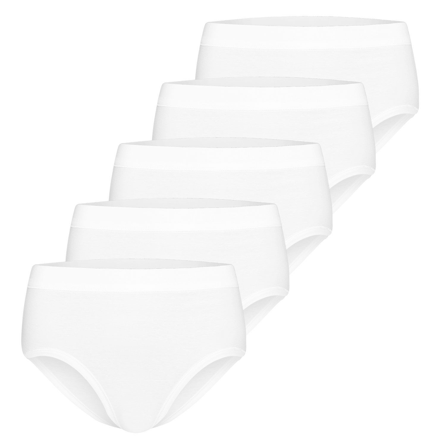 ESGE - Die Wäsche-Macher Slip Basic (Set, 5-St., 5er Pack) mit Weichelastikbund, Feinripp, ohne Seitennähte (5er Pack)