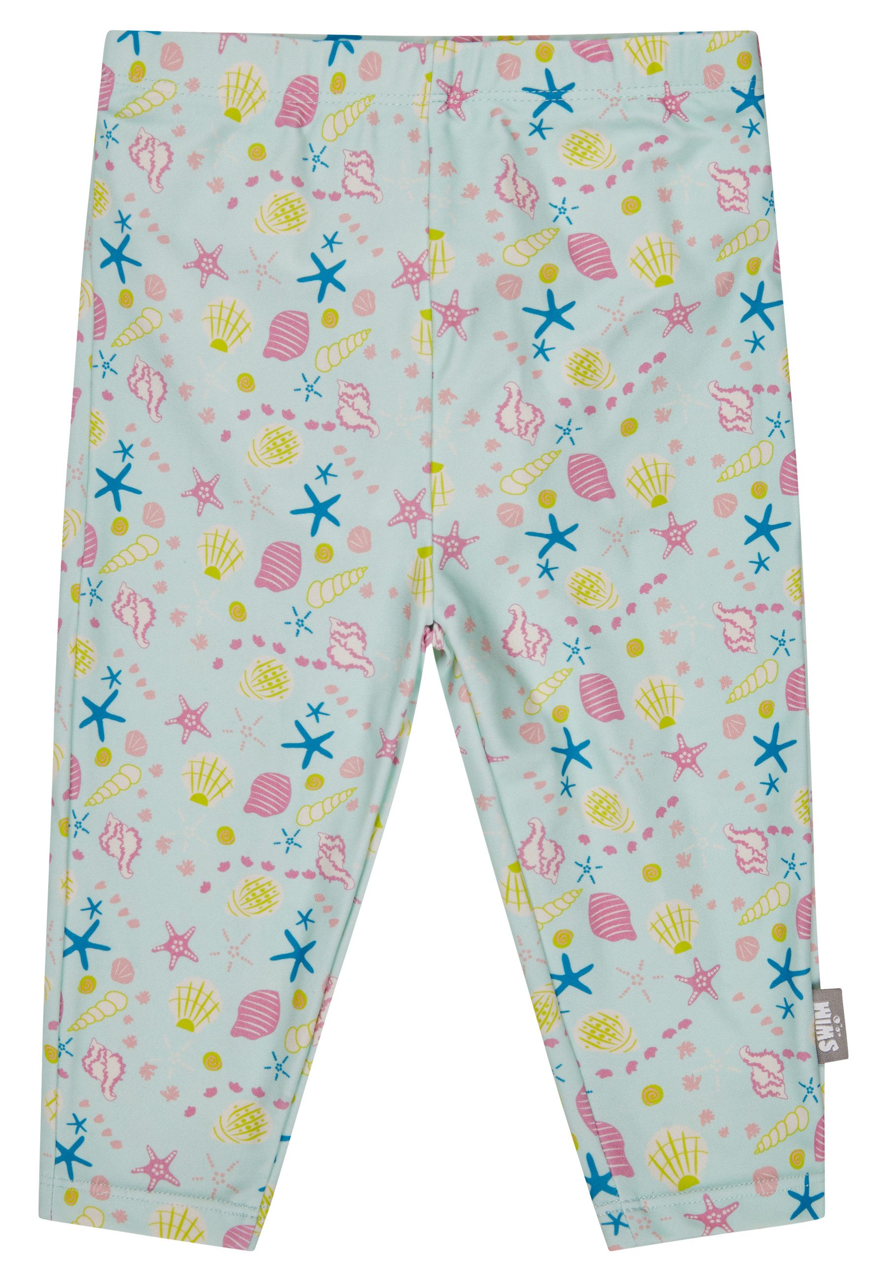 Sterntaler® Badehose 50+ Bade-Leggings Muschel (1-St) Bade-Leggings lang mit Muschelmuster, Windeleinsatz bis 86/92