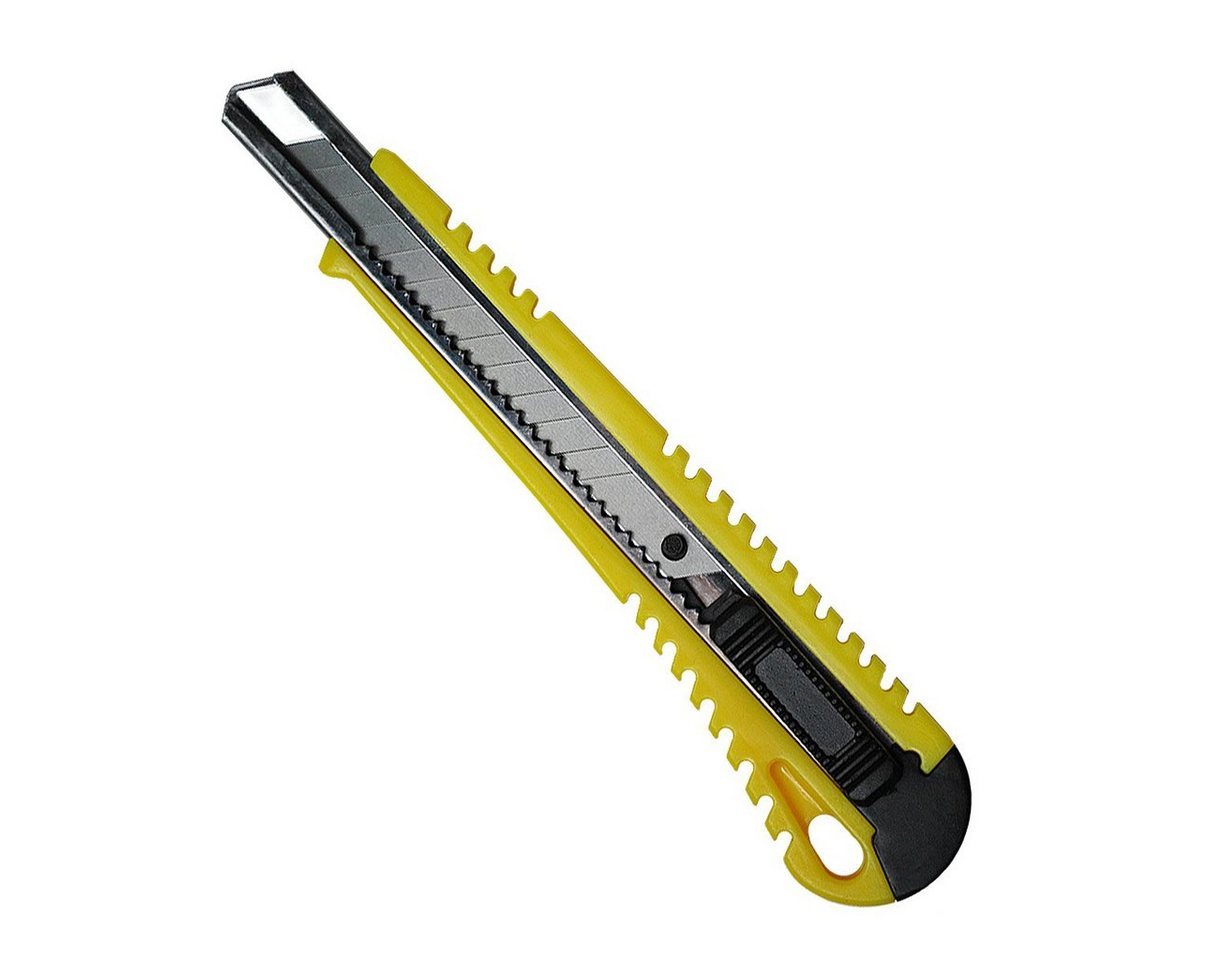 Thumbnail - HELO24 Cuttermesser Teppichmesser Paketmesser Gelb 100 Stück 9mm, (100-tlg)