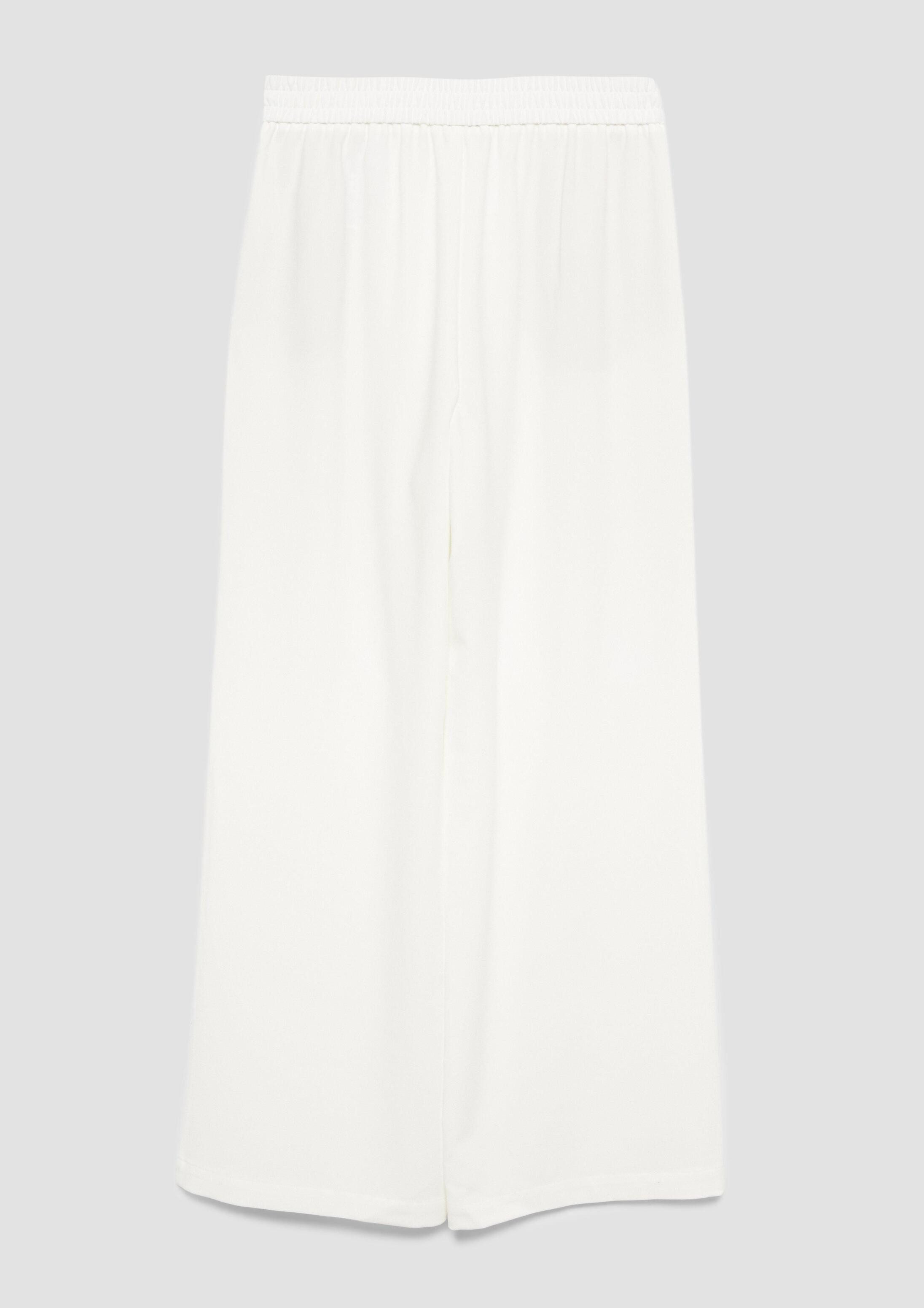 s.Oliver 7/8-Hose Hose Semitransparente Wide-Leg-Hose mit Elastikbund