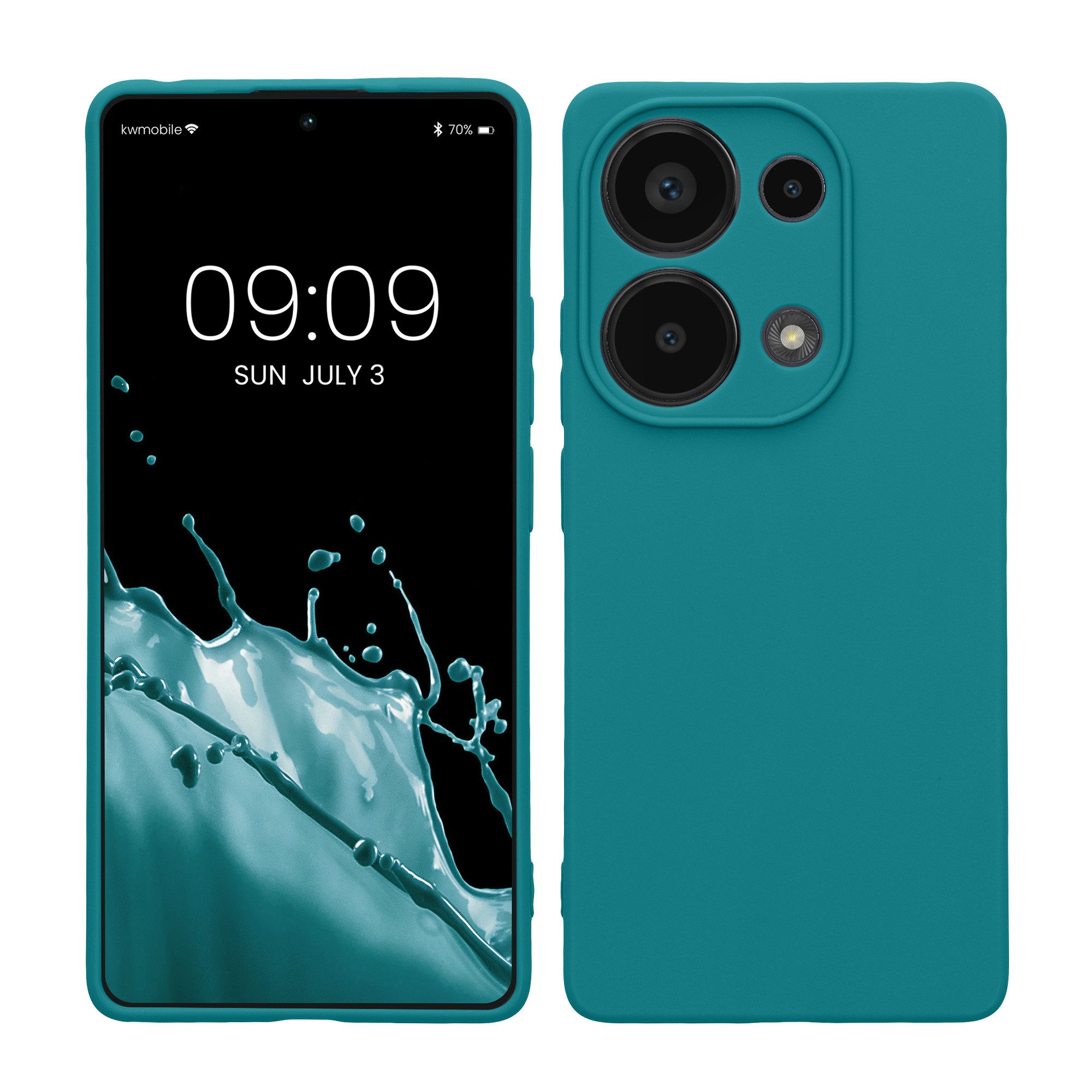 kwmobile Handyhülle Handyhülle für Xiaomi Redmi Note 13 Pro 4G Hülle, Weiches Handy Silikon Case - Schutzhülle Cover