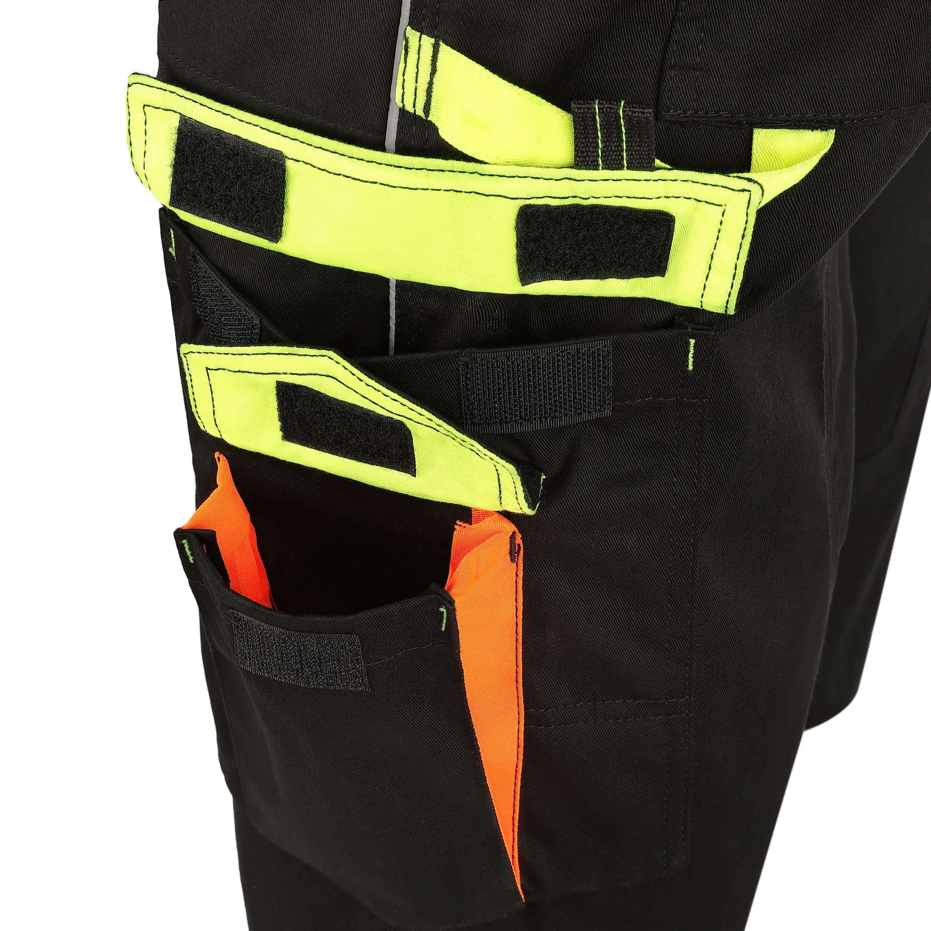 TMG International Arbeitsshorts Herren Profile kurze Arbeitshose schwarz bequeme Workwear robust, straparzierfähig und bequem – Bild 4 von 5