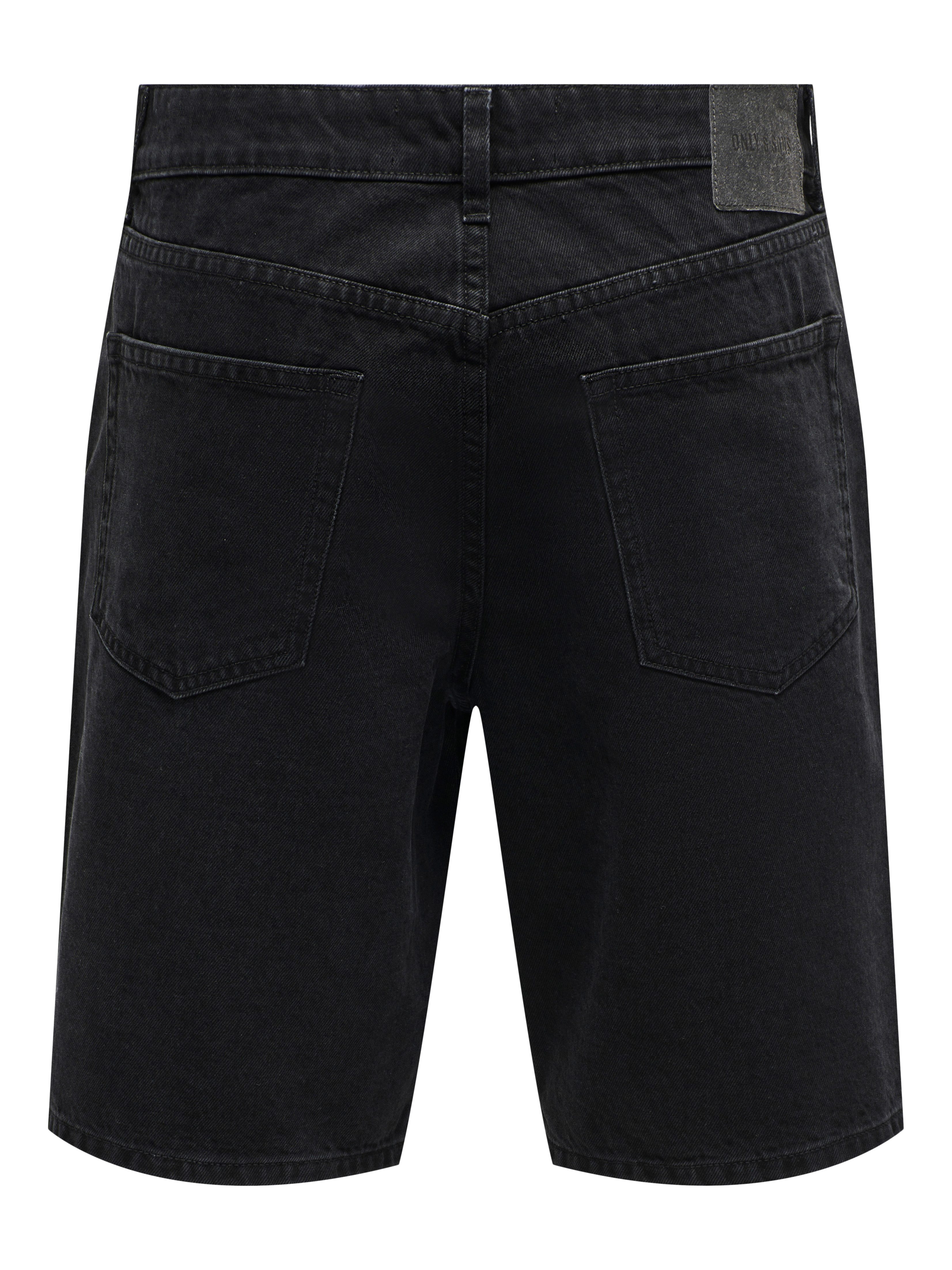 ONLY & SONS Shorts ONSFADE BLACK 9087 AZG DNM SHORTS