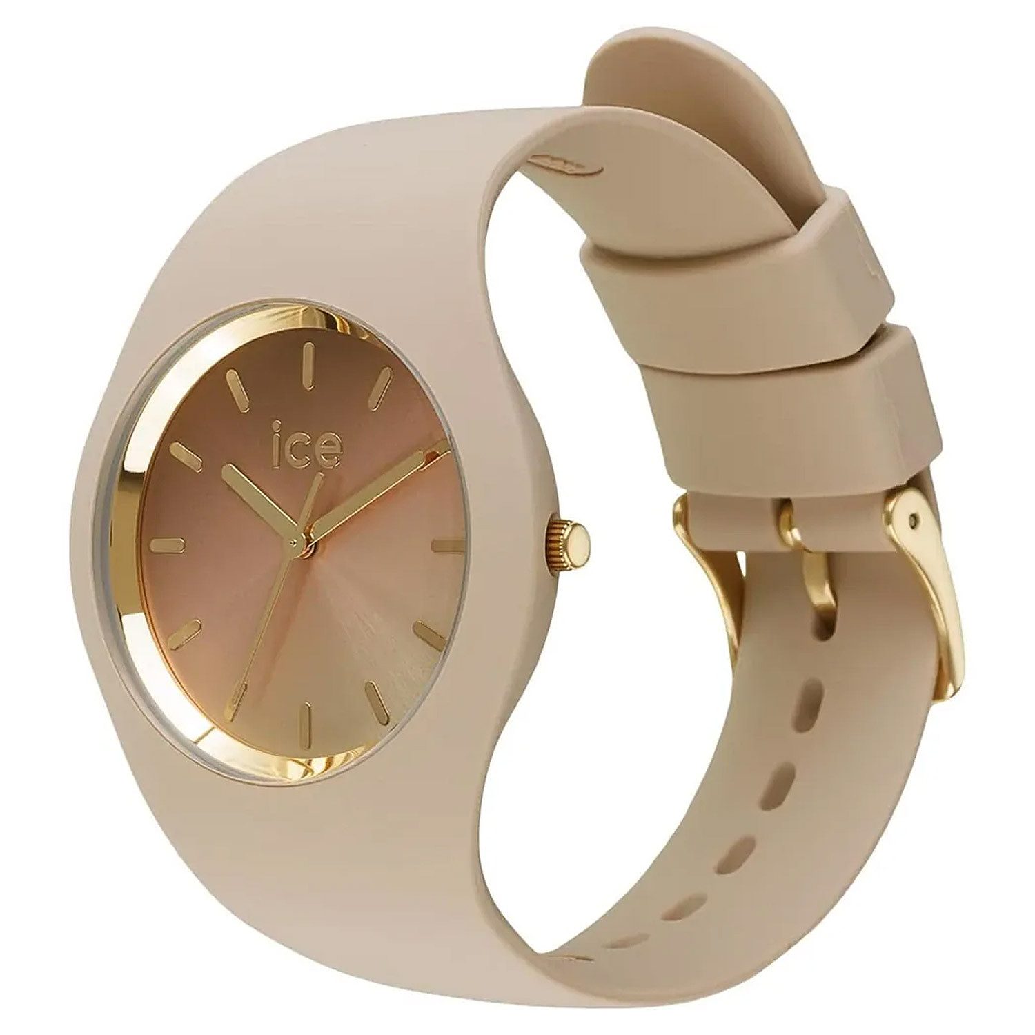 ice-watch Quarzuhr 024984, Damenuhr ICE Sunset M Warm Taupe