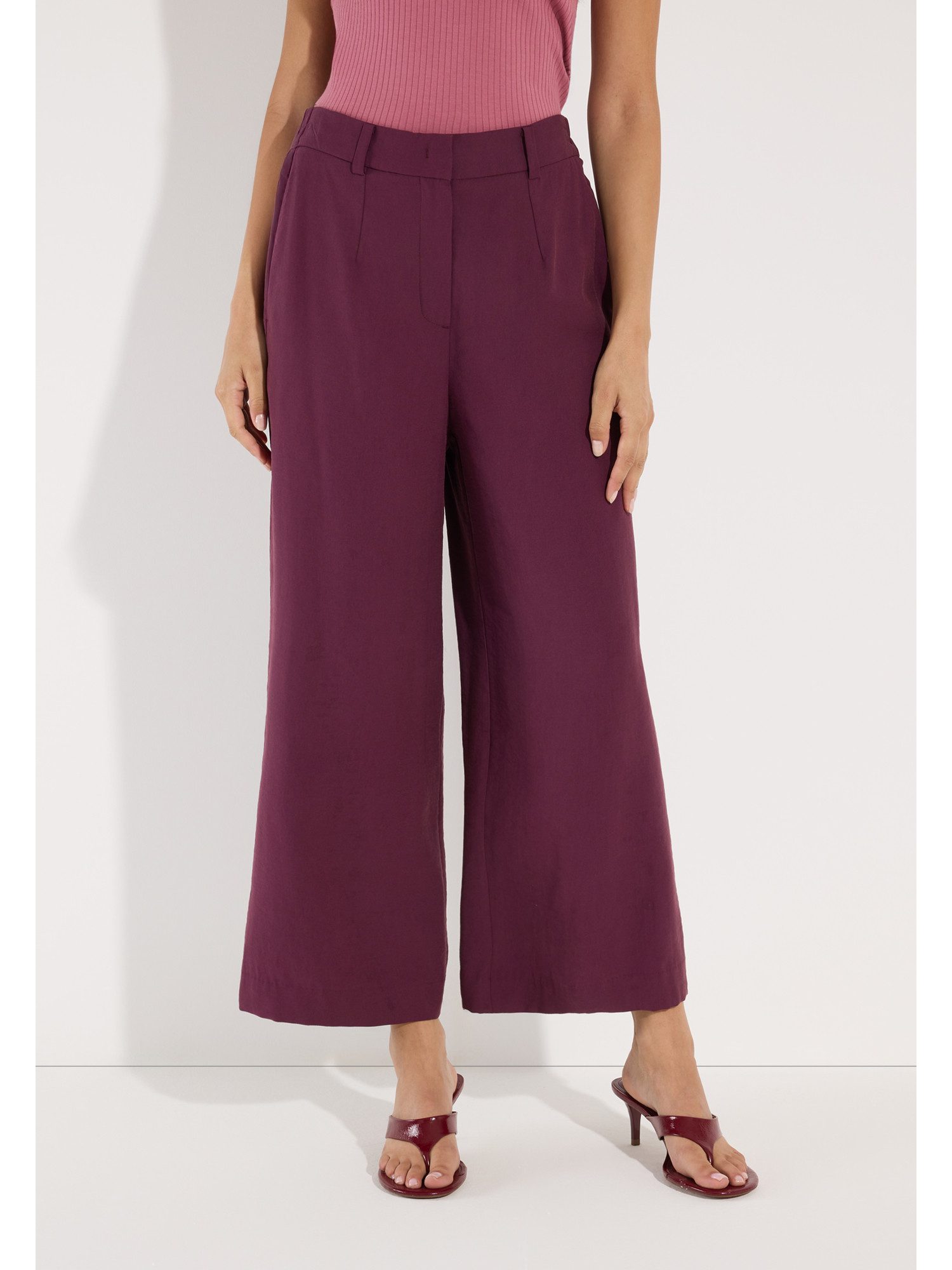 MORE&MORE Culotte gepflegte, weite, verkürzte Hose