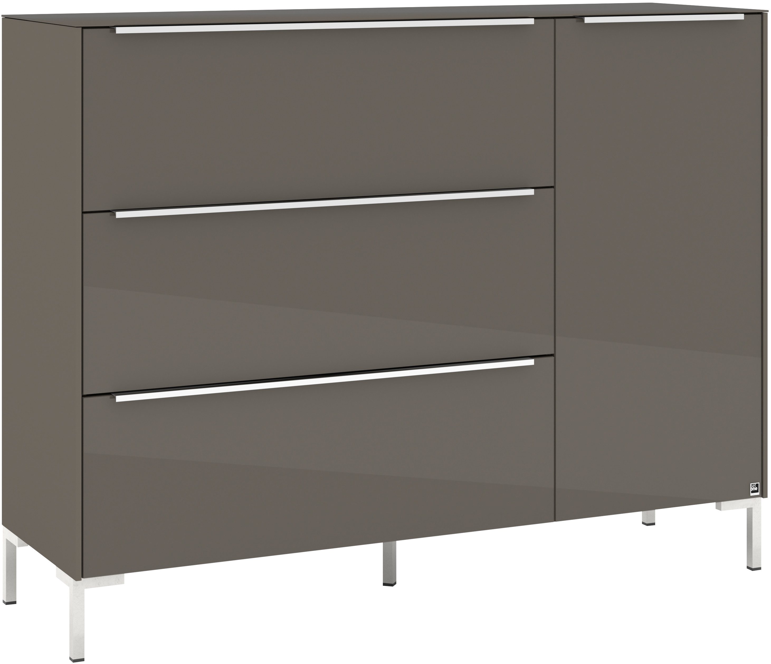 set one by Musterring Sideboard Reno (1 St), Mit Winkelfuß in diversen Farben, 108 cm Höhe & Farbauswahl