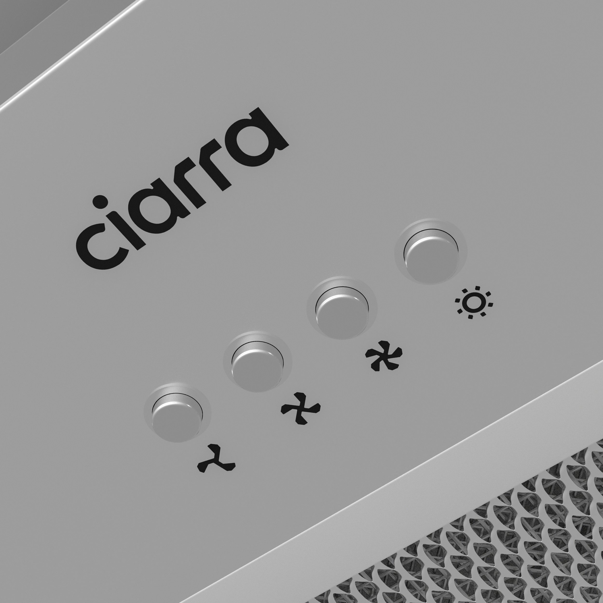 CIARRA Unterbauhaube 60 cm Einbau Dunstabzugshaube A+++ 704 m³/h Abluft & Umluft VM6926AS Fettfiltern & Aktivkohlefiltern für Einbauhaube aus Edelstahl – Bild 5 von 5