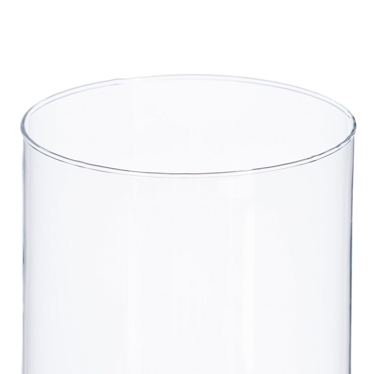 12 Glas Bigbuy Dekovase 25 Durchsichtig cm 12 x x Vase