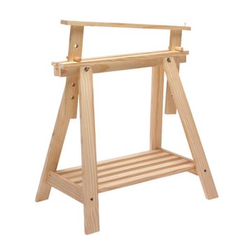 Astigarraga Kit Line Unterstellbock Höhenverstellbarer Holzbock "Archi Tec", Tischbein aus Massivholz, 400 kg max. Belastbarkeit, 5 Stufen höhenverstellbar: 70-101 cm
