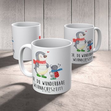 Mr. & Mrs. Panda Tasse Smörle Winterzeit - Weiß - Geschenk, Weihnachten Grüße, Heiligabend, Keramik, Exklusive Motive