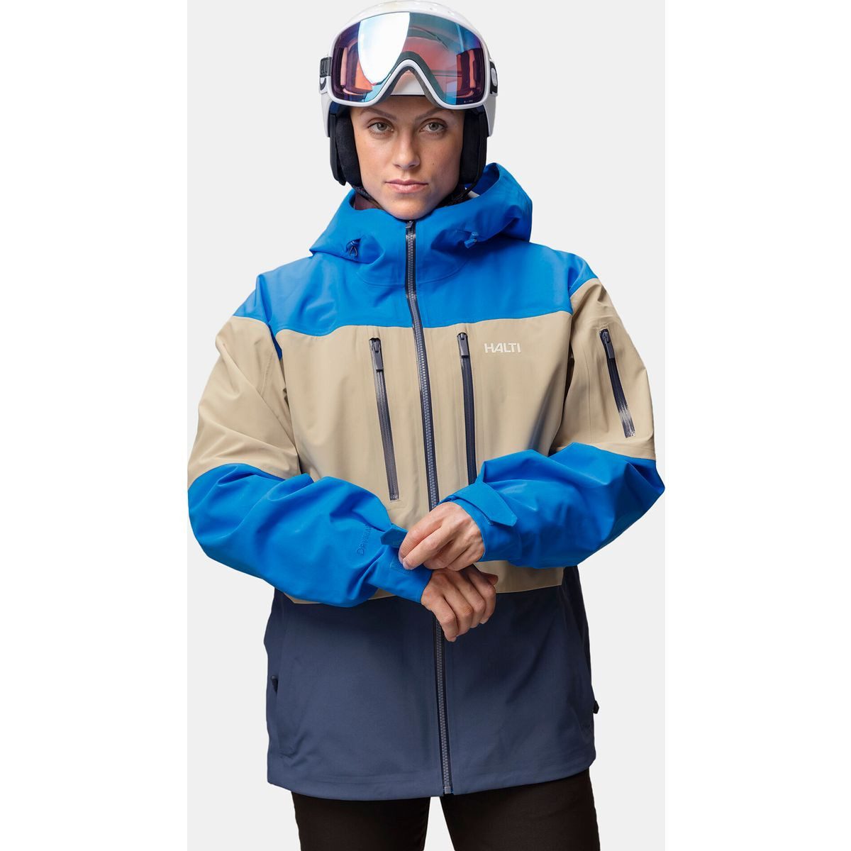 HALTI Skijacke Rizle Unisex 3L DX Ski Jacket Vielseitige 3-Lagen-Skijacke mit DrymaxX® Nano für optimalen Schutz