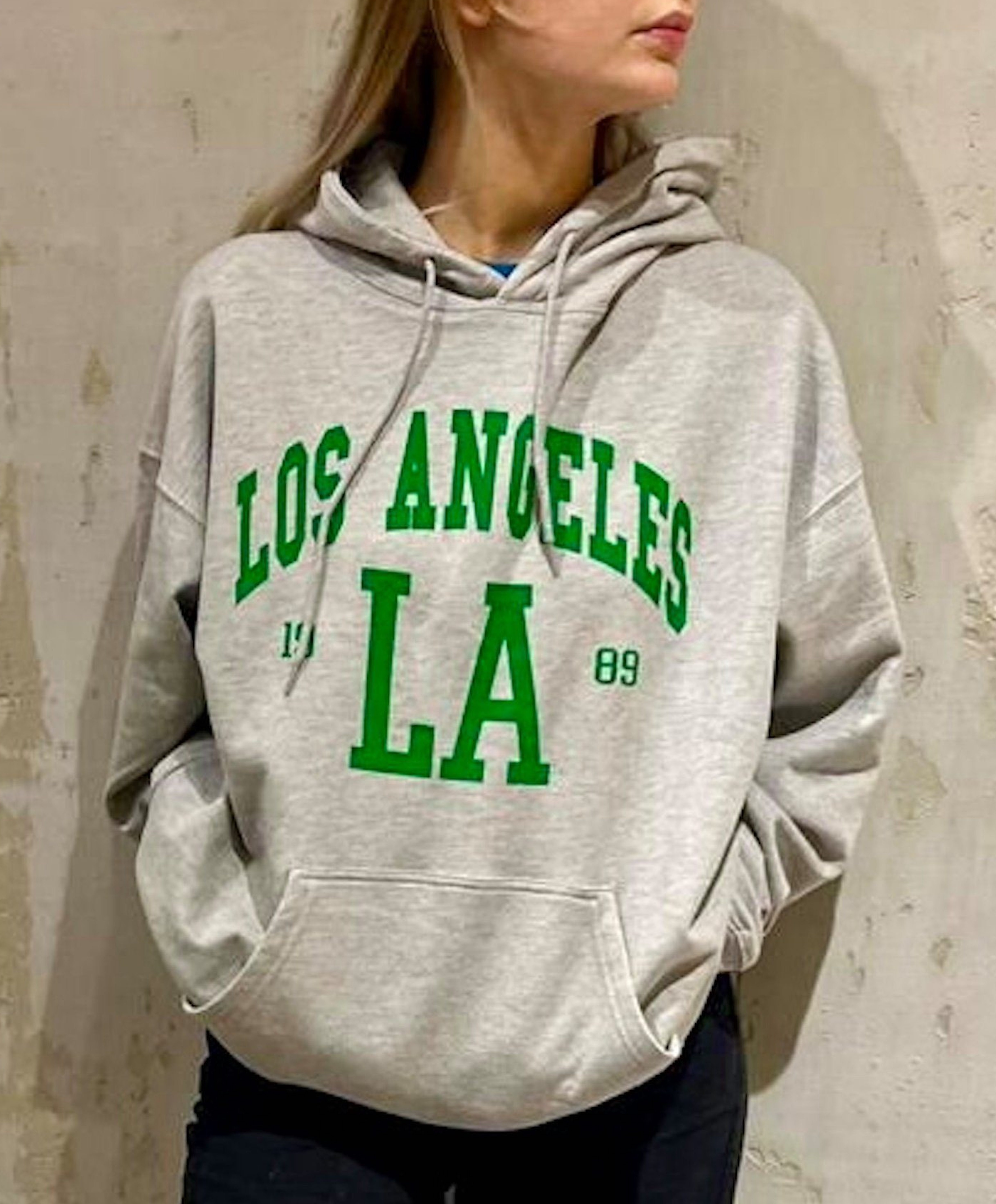 Worldclassca Hoodie Worldclassca Oversized Hoodie LA Kapuzenpullover Washed Sweatshirt NEU