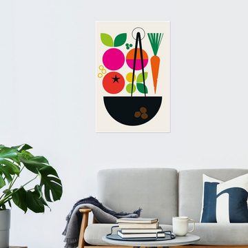 Posterlounge Poster Bo Lundberg, Cooking, Küche Mid-Century Modern Grafikdesign