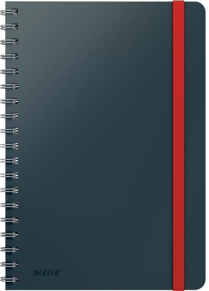LEITZ Notenblock Collegeblock Cosy B5 PP liniert 80 Blatt grau