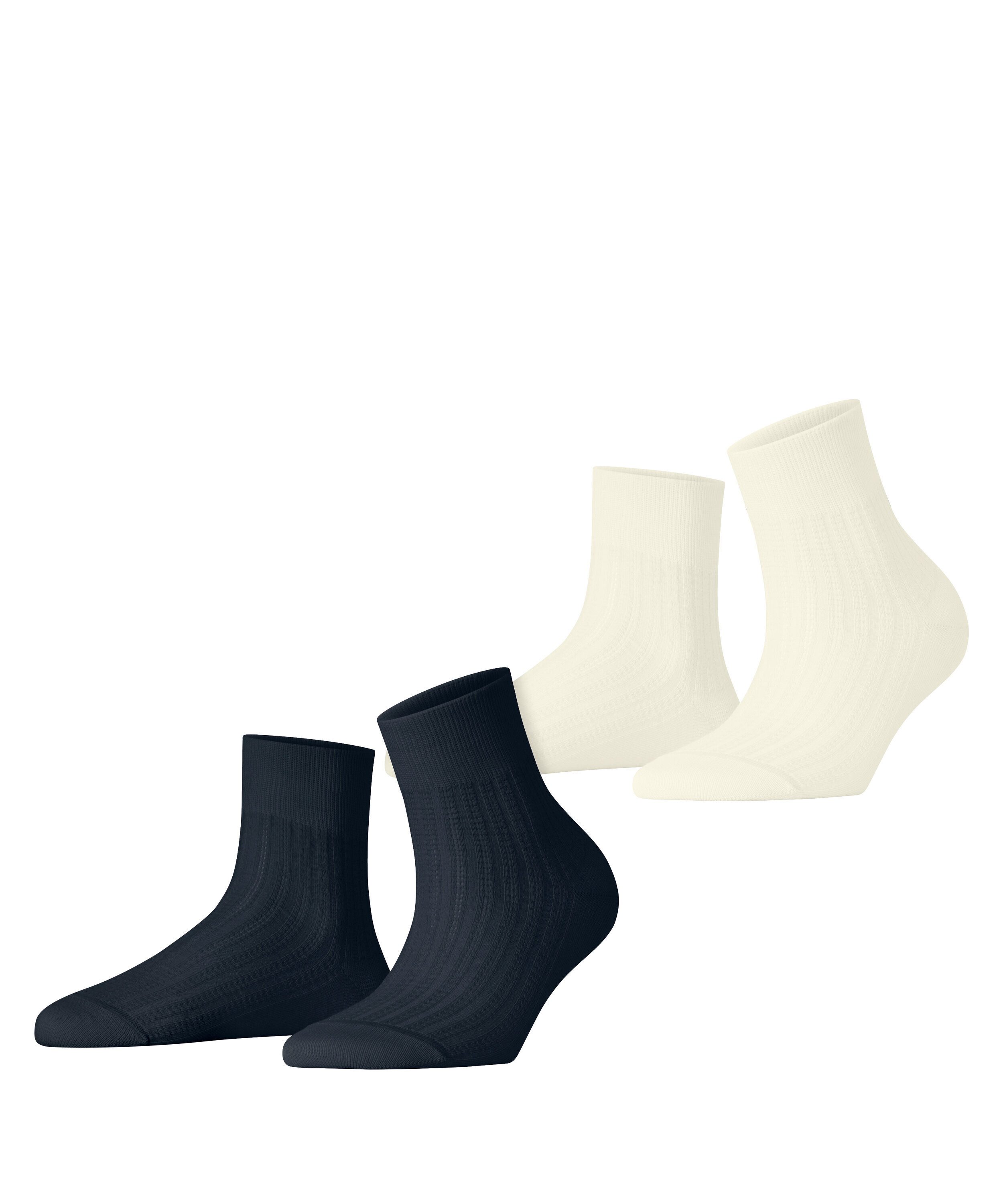Esprit Kurzsocken Esprit Cozy Braid 2-Pack Damen (2-Paar)
