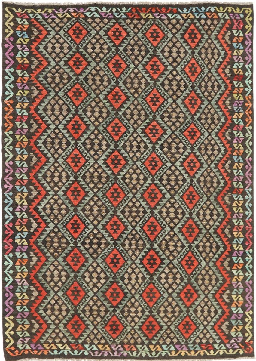 Orientteppich Kelim Afghan Heritage 206x287 Handgewebter Moderner Orientteppich, Nain Trading, rechteckig, Höhe: 3 mm
