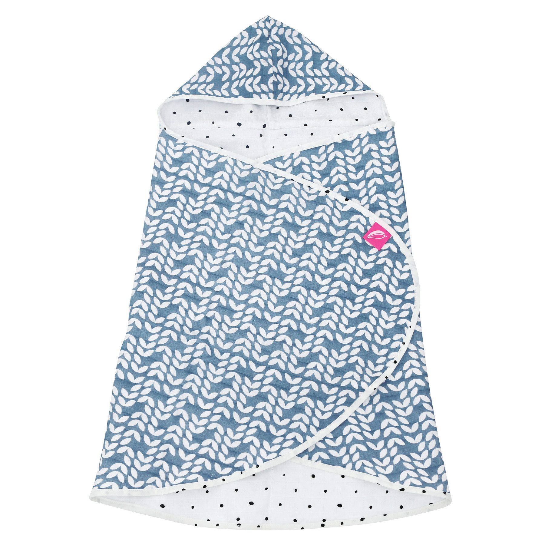 Motherhood Badetuch mit Kapuze, Kapuzenhandtuch 65x130cm, aus Baumwoll-Musselin 3-lagig (Handtuch mit Kapuze), Babybadetuch nach OEKO-TEX® STANDARD 100 Klasse 1 zertifiziert