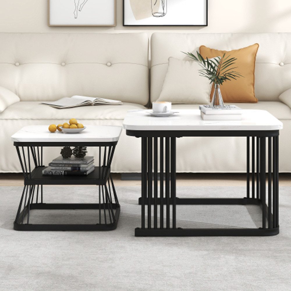 XDeer Beistelltisch 2er-Set Beistelltische,Couchtisch Kaffeetisch, 2 Tische günstig online kaufen