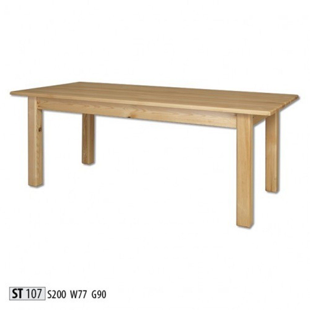 JVmoebel Esstisch, Tisch Esstisch Massive Möbel Esszimmer 200x90cm Echtes Holz | Esstische