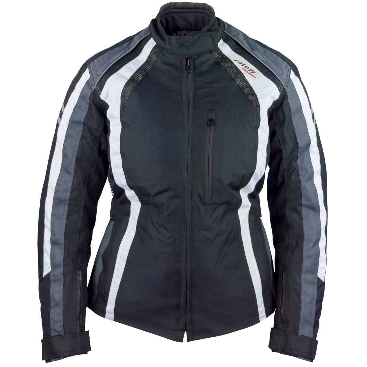 roleff Motorradjacke DAMEN RO980 schwarz-weiß-grau, atmungsaktiv, günstig online kaufen