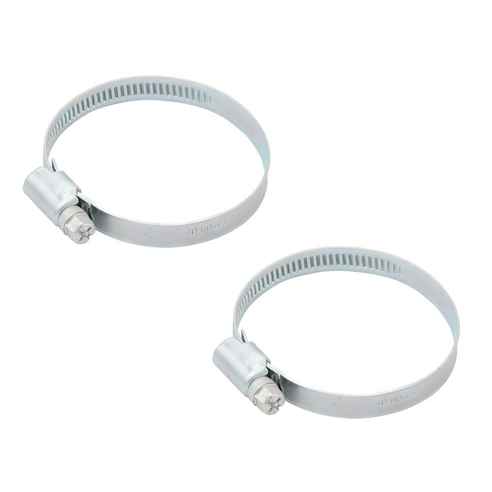 puteus Dichtschelle 2x Schlauchschelle 40-60mm 1 1/2" Zoll Schlauchklemme verzinkt