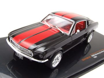 ixo Models Modellauto Ford Mustang Fastback 1967 schwarz rot Modellauto 1:43 ixo models, Maßstab 1:43