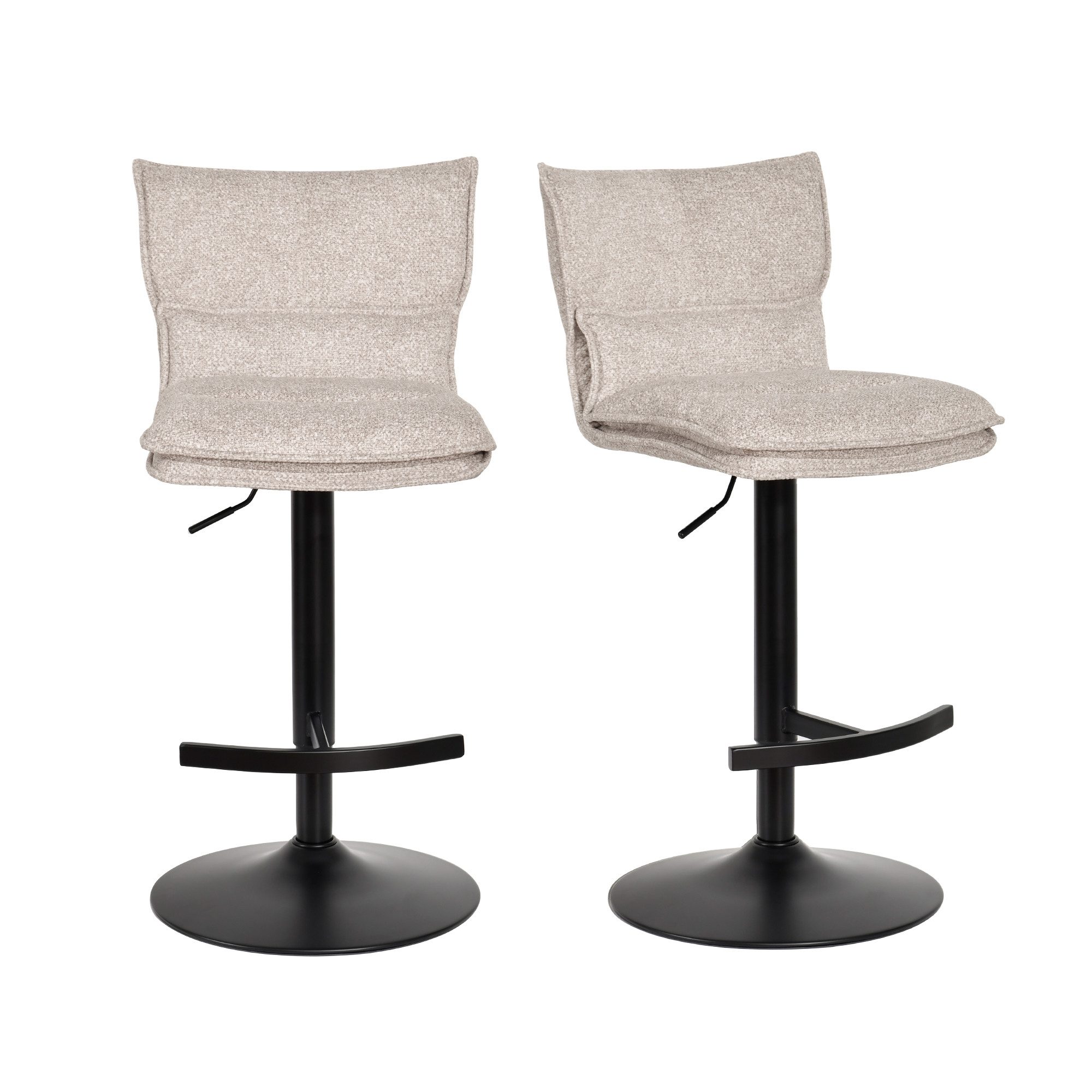 Duhome Barhocker (5501A1), 2er Set, Barstuhl Drehbar aus Bouclé günstig online kaufen