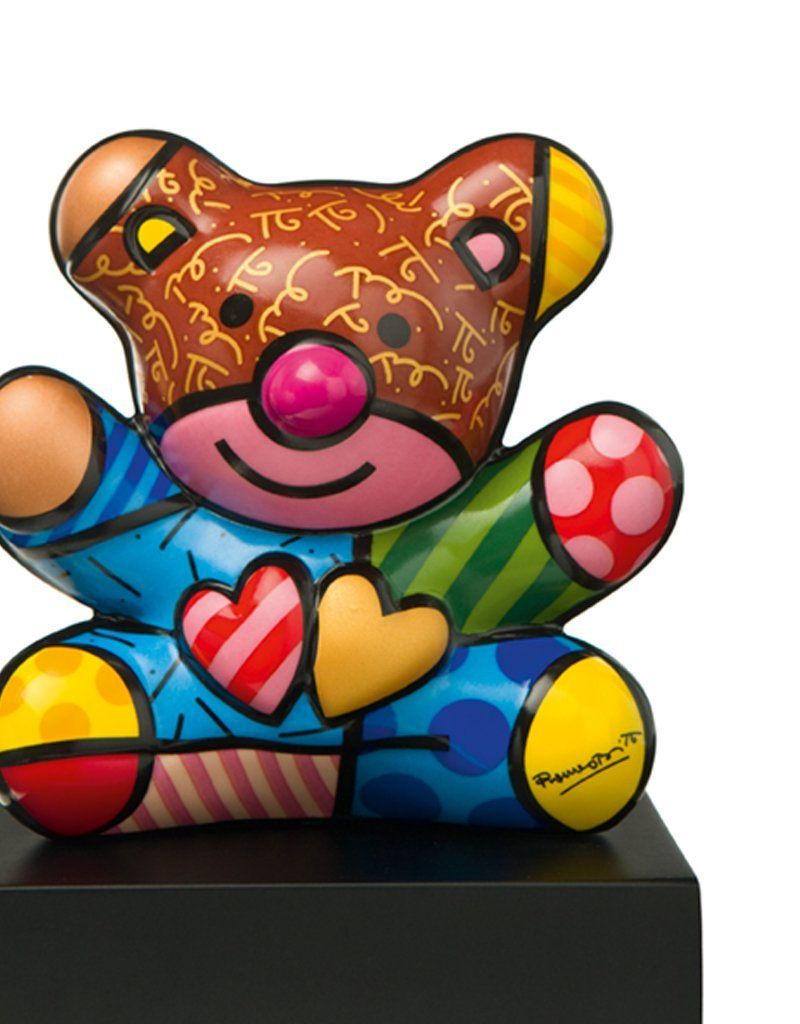 Goebel Dekofigur Teddybär Truly Yours, Design Pop Art Romero Britto