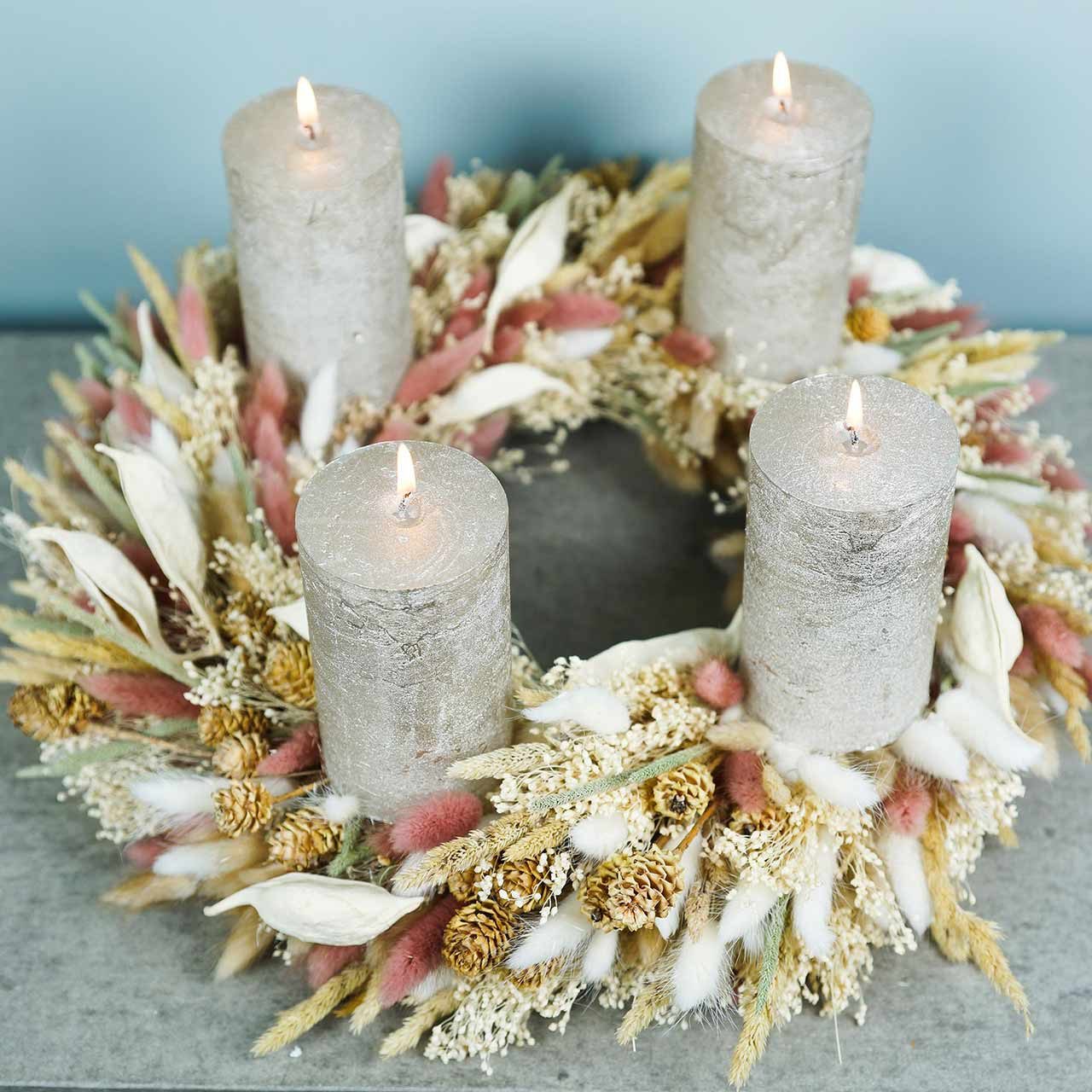 Trockenblume Lagurus Trockenblumen Deko, Getrocknetes Lampenputzergras, günstig online kaufen