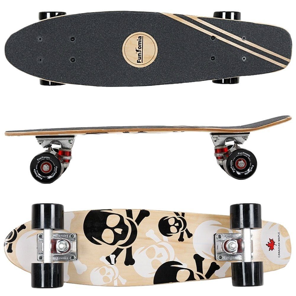 FunTomia Miniskateboard Mini-Board Skateboard mit Mach1 ABEC-9 Kugellager aus 7 Schichten Ahornholz