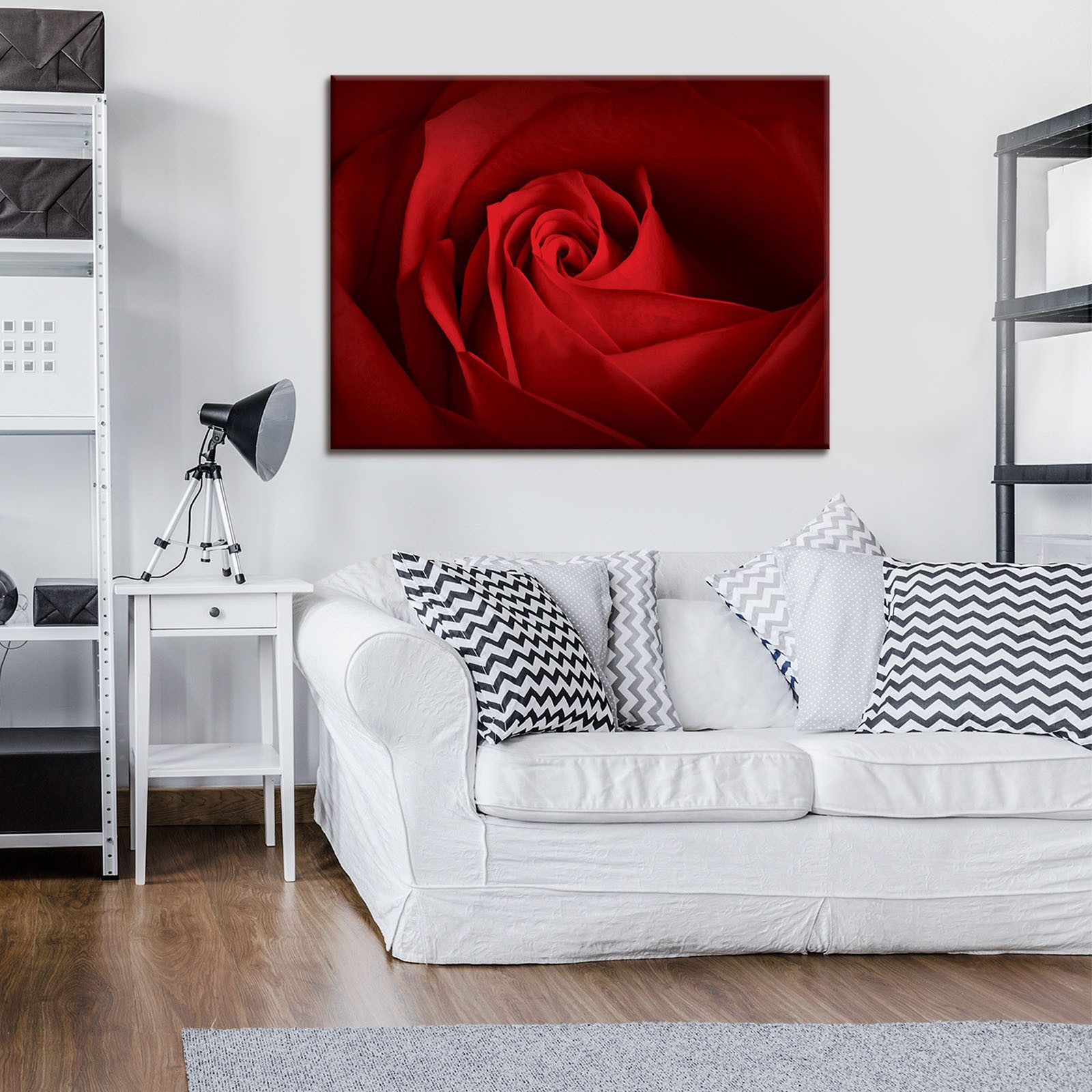 Wallarena Leinwandbild Blumen Schlafzimmer Bilder Wanddekoration günstig online kaufen