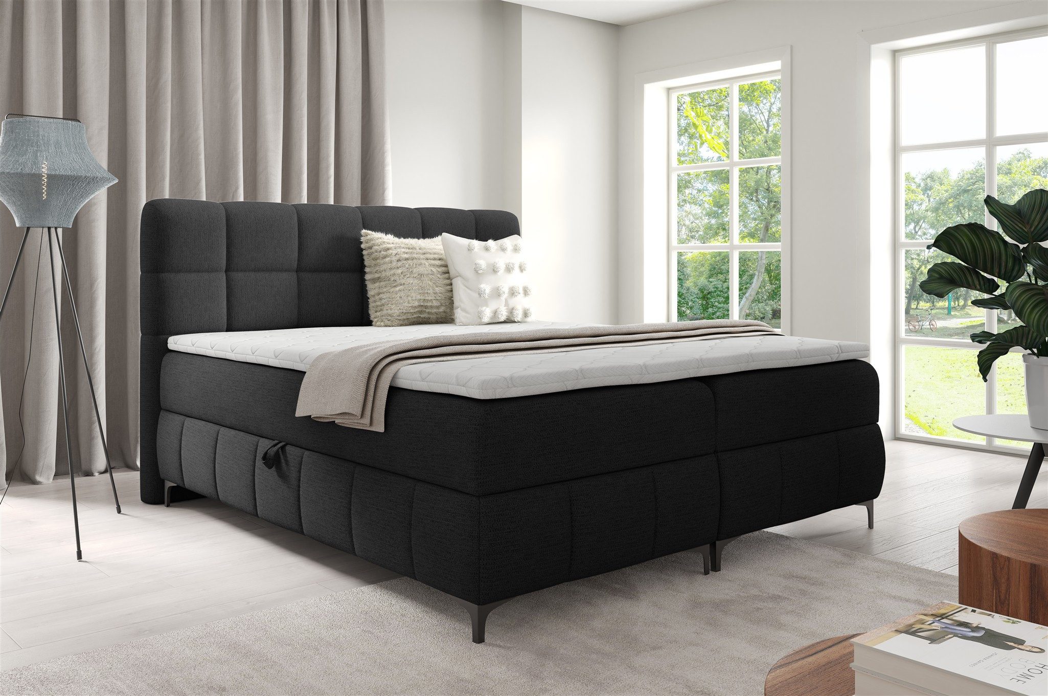 Fun Möbel Boxbett Boxspringbett Bett Schlafzimmerbett günstig online kaufen