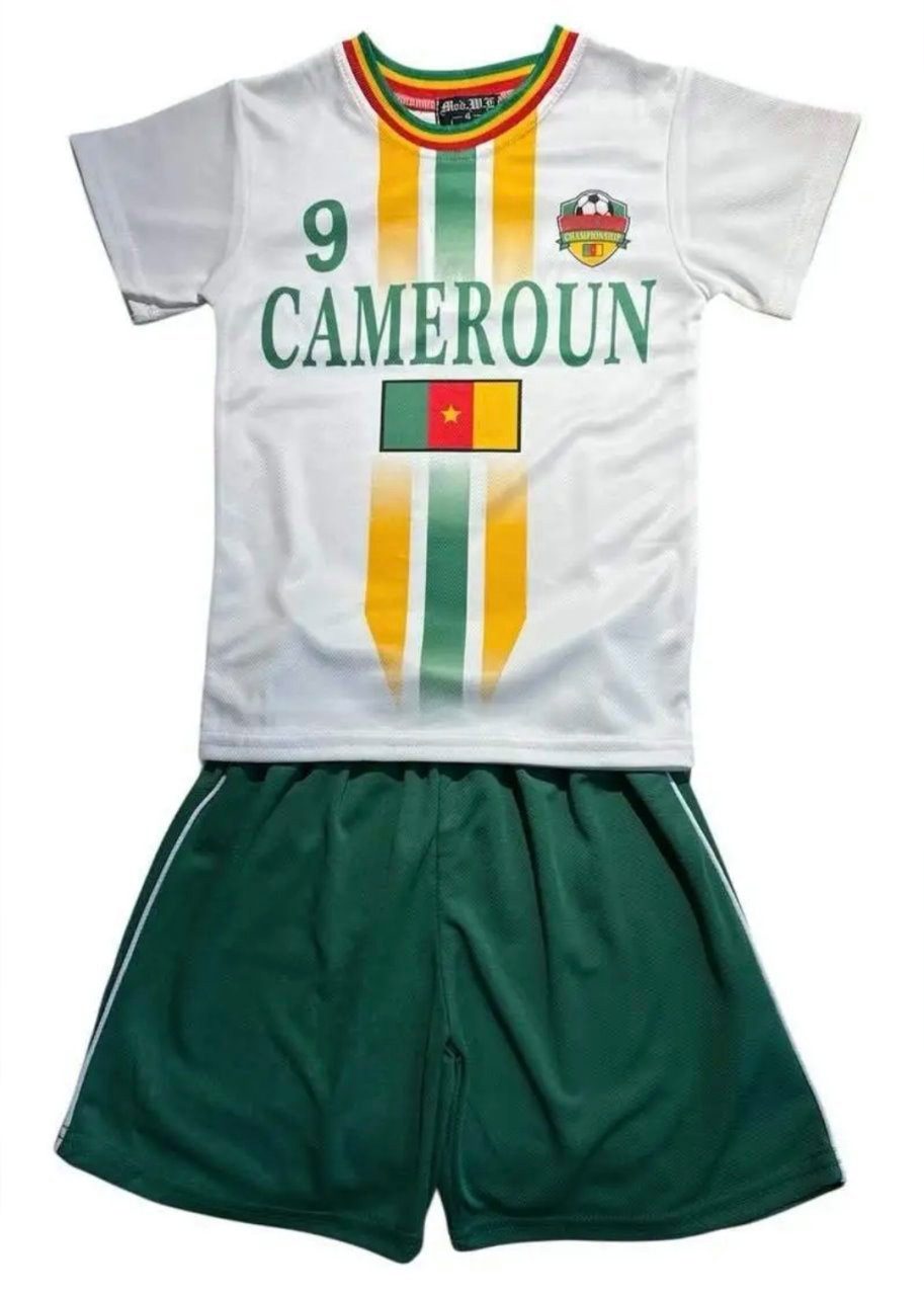 Fashion Boy Fußballtrikot Fussball Fan Set Kamerun CAMEROUN Trikot + Shorts, JS298e (Set)