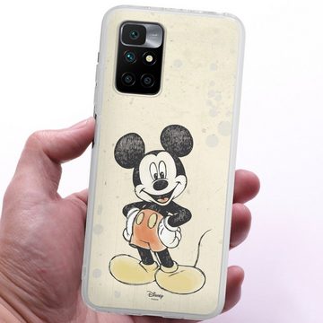 DeinDesign Handyhülle Offizielles Lizenzprodukt Mickey & Minnie Mouse Wasserfarbe, Xiaomi Redmi 10 Silikon Hülle Bumper Case Handy Schutzhülle